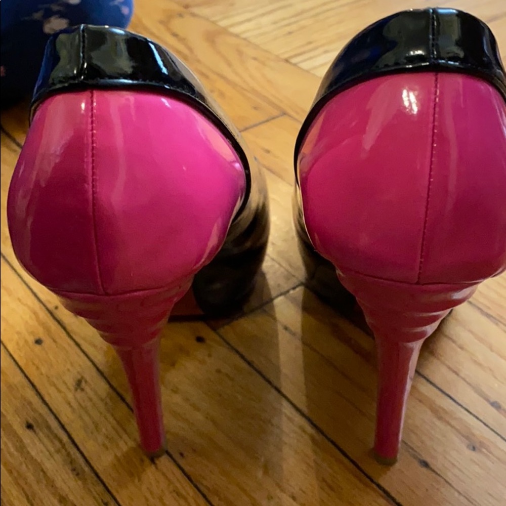 Black and Pink open toe Size 41 - Picture 4 of 7
